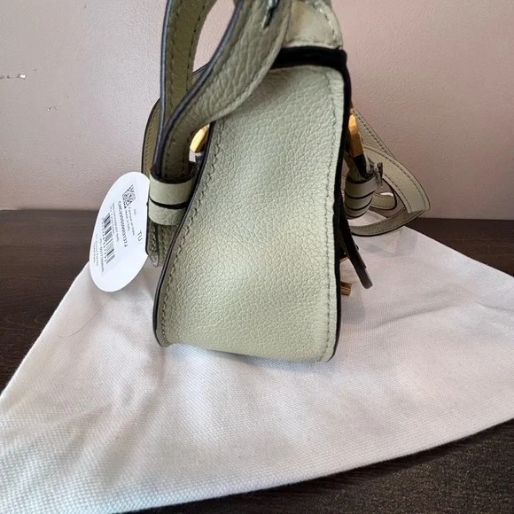 Chloe Mini Marcie Satchel Crossbody Faded Green - Picture 8 of 11
